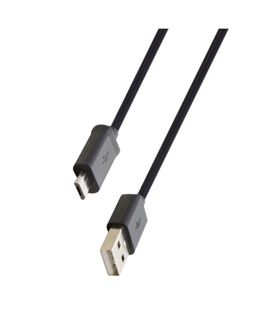 Cable Negro Transferencia Datos Y Carga Usb A Micro Usb / 1M