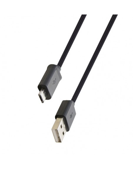 Cable Negro Transferencia Datos Y Carga Usb A Micro Usb / 1M