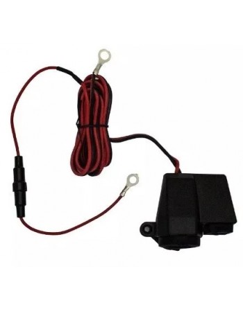  Tingrua Cargador USB para motocicleta, 12 V, impermeable,  cargador de manillar de motocicleta, adaptador de 5 V, 1A/2.1 A, enchufe de  fuente de alimentación para teléfono móvil con puerto USB dual 
