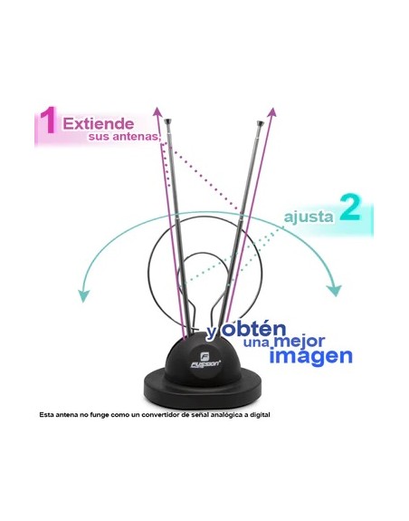 Antena De Conejo Hd Tv Para Interiores AN-9503