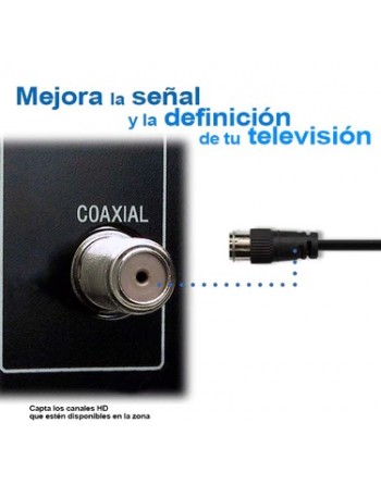 ANTENA P/ TELEVISION TIPO CONEJO PARA INTERIORES, HD – Electrónica Valtierra