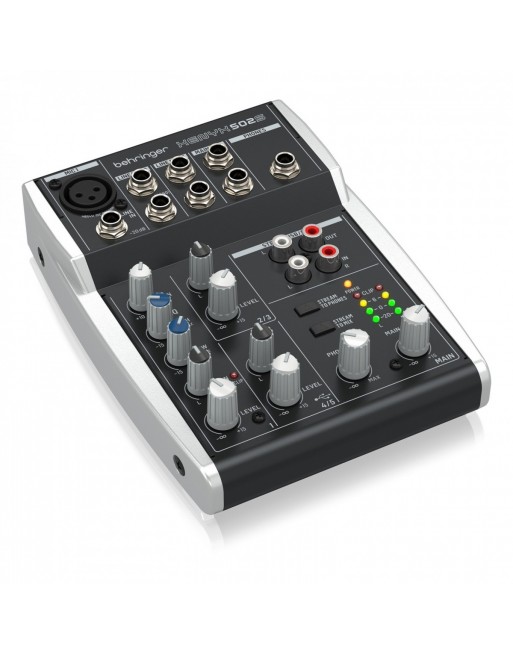  Mezclador de audio de 4 canales de ultra bajo ruido - Mezclador  de línea de consola de mezcla de sonido con tarjeta de sonido y  alimentación Phantom de 48 V incorporada