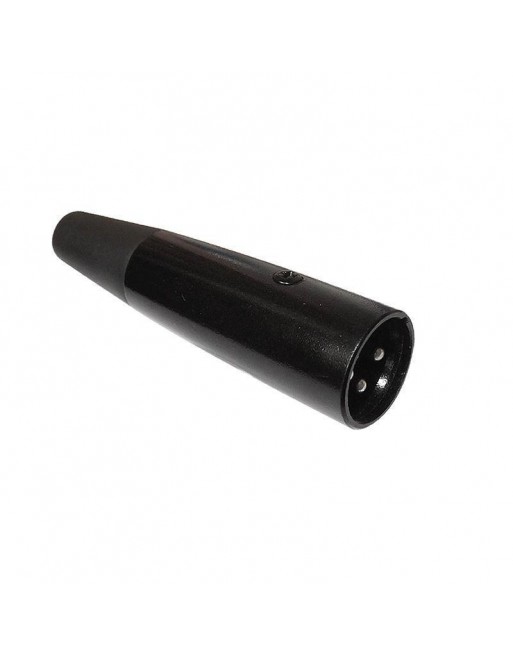 Plug Conector XLR Macho Con Aislante Y Protector Para Cable PL-128RL