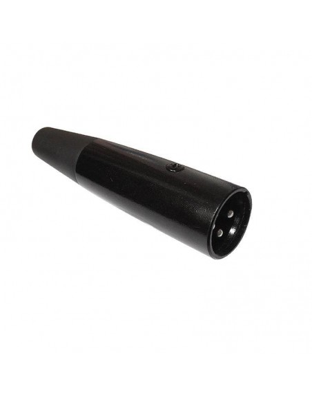 Plug Conector XLR Macho Con Aislante Y Protector Para Cable PL-128RL