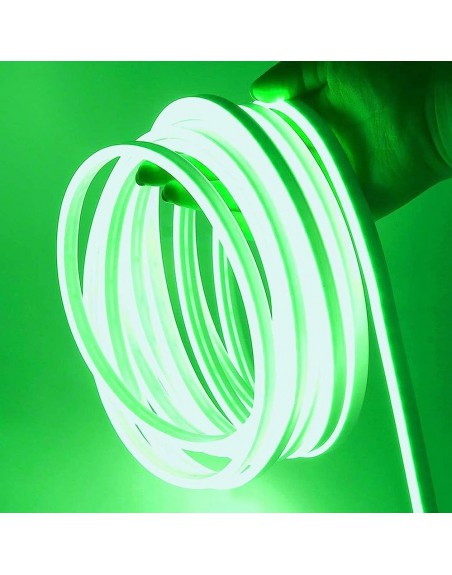 Rollo Led Neon Flex Verde 5Mt 120Led 12v