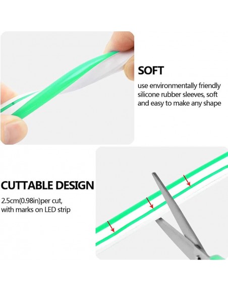 Rollo Led Neon Flex Verde 5Mt 120Led 12v