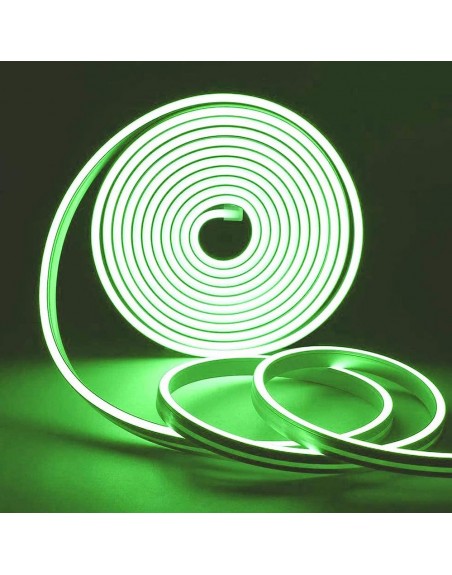 Rollo Led Neon Flex Verde 5Mt 120Led 12v