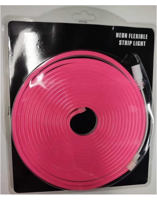 Rollo Led Neon Flex Rosa 5Mt 120Led 12v