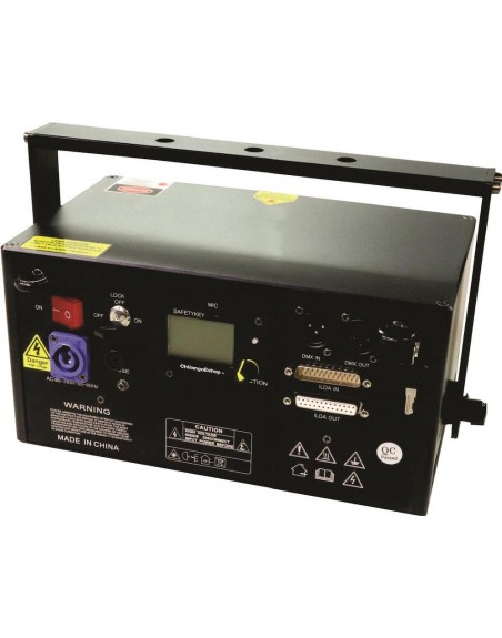 Laser de patrones geometricos RGB 3W ILDA DMX
