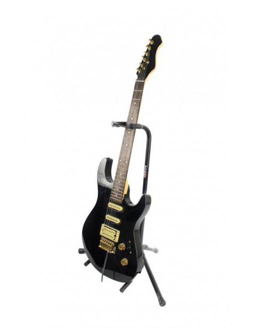 Pedestal de piso sencillo para guitarra o bajo NEGRO