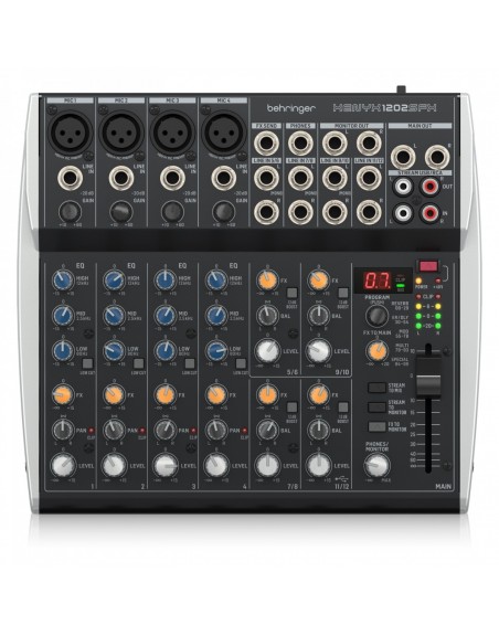 Mezcladora Behringer 1202sFx pasiva Analógico Interfaz USB Para Streaming