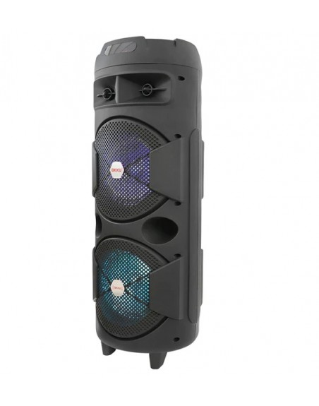 Bafle Amplificado Recargable 8 Bluetooth Usb Luz Led