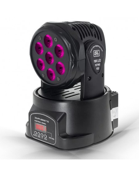 Mini Foco De Luz LED Con Cabeza Móvil RGB Iluminación De Escenario