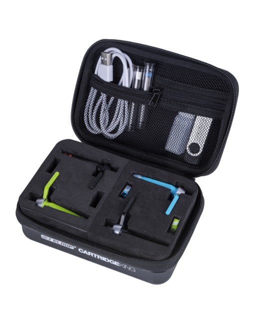 Estuche case DJ porta usb cabezales agujas cable CARTRIDGE KING reloop