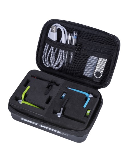 Estuche case DJ porta usb cabezales agujas cable CARTRIDGE KING reloop
