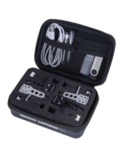 Estuche case DJ porta usb cabezales agujas cable CARTRIDGE KING reloop