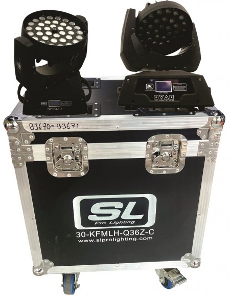 Case 2 Cabezas Wash 360 36 Leds De 10W