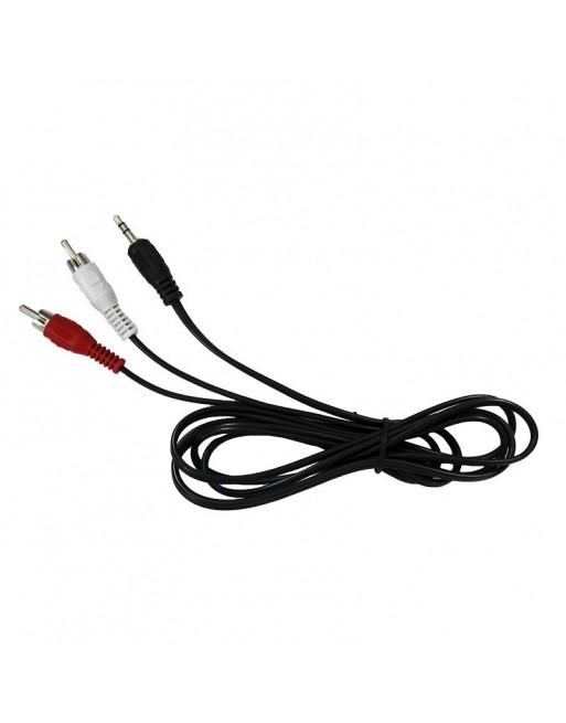 Extensión Audio Y Plug 3.5 Mm Estéreo A Doble Rca 1.8m