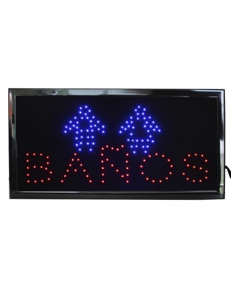 Anuncio Luminoso Led BAÑOS