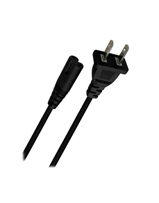 Cable de alimentacion para laptop de 1,1m plug invertido en L de 2mm