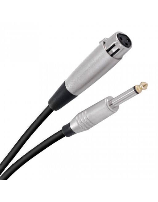 Cable Extension De Audio Profesional Xlr A Ts De 6,3Mm De 3 Metros