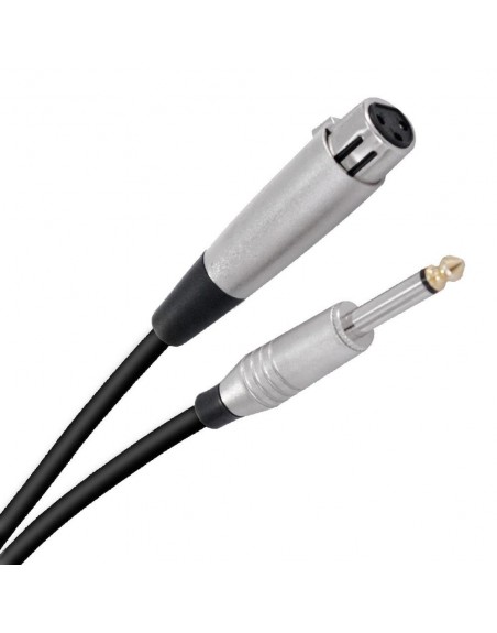 Cable Extension De Audio Profesional Xlr A Ts De 6,3Mm De 3 Metros