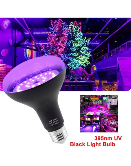 Foco UV Luz Negra Tipo Spot 12w