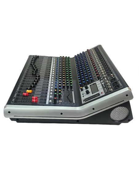 Mezcladora Amplificada 16 Canales Usb Bluetooth Efectos Kmx-Ts16