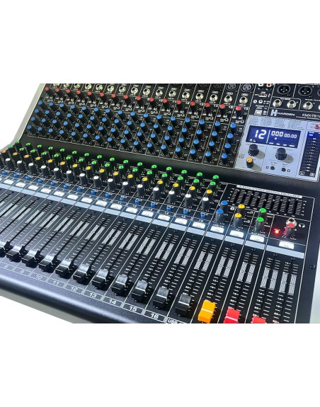 Mezcladora Amplificada 16 Canales Usb Bluetooth Efectos Kmx-Ts16