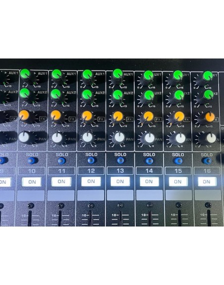 Mezcladora Amplificada 16 Canales Usb Bluetooth Efectos Kmx-Ts16