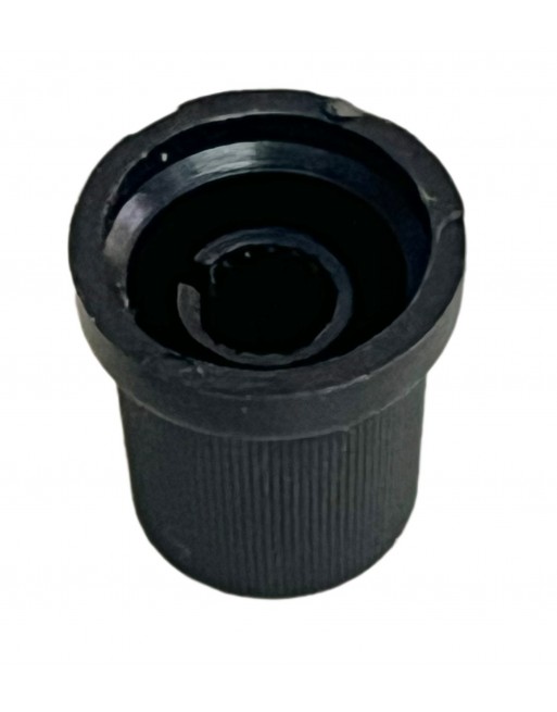 Perilla estriada Para Potenciometro Economica Negra