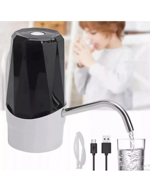 Dispensador Usb De Agua Garrafon Boquilla Universal Negro
