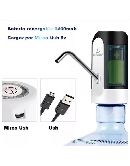 Dispensador De Agua Automático Despachador Recargable