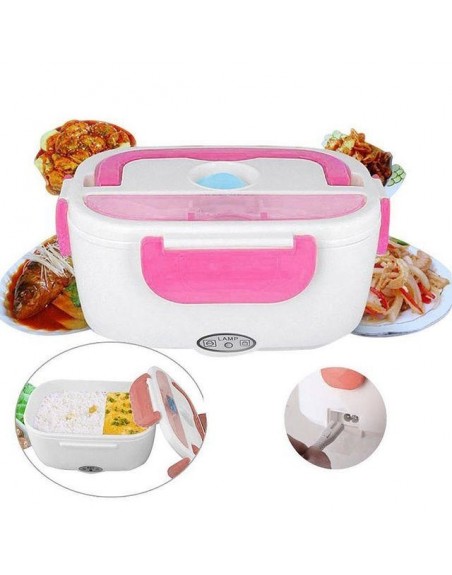 Lonchera Termica Electrica Portatil FH-03 color Rosa