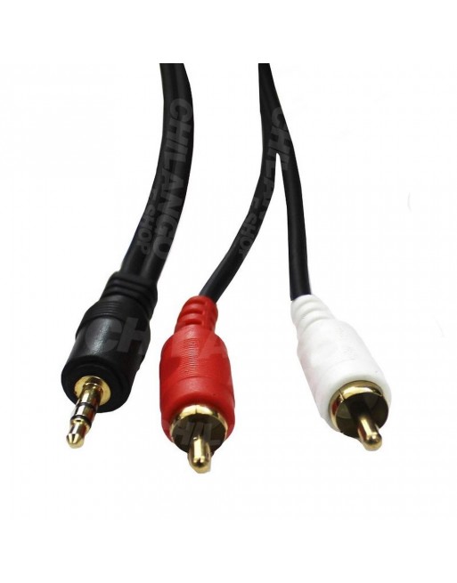 Extensión Audio Tipo Y Plug 3.5 mm estéreo a Doble RCA 3.5m
