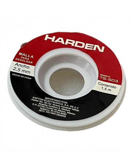 Malla Para Desoldar Harden 1.50Mts