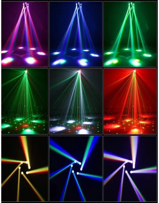 Luz Disco Beelaser Six arms Led