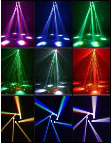 Luz Disco Beelaser Six arms Led
