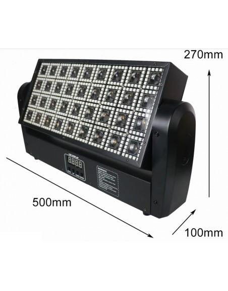 Panel Estrobo Beam Led Movil Thunder Screen MHSCREEN-363 para Interiores