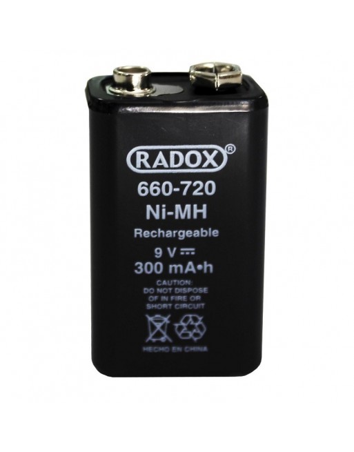 Bateria PILA CUADRADA Recargable NI-MH 9V 300MAH