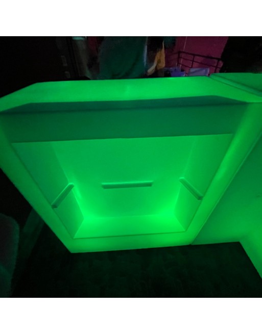 BARRAS BEBIDAS PREMIUM ILUMINADA CON HIELERA ILUMINADA