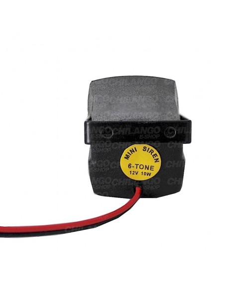 Micro Sirena 6 Tonos 12V 10W