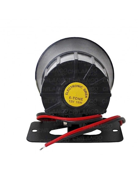 Sirena 6 Tonos 12V 15W