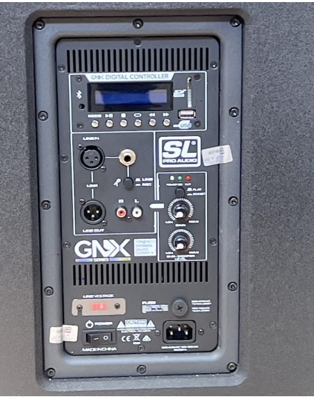 Sistema Amplificado GNX 500w subwoofer 10" + torre con 8 bocinas 2"