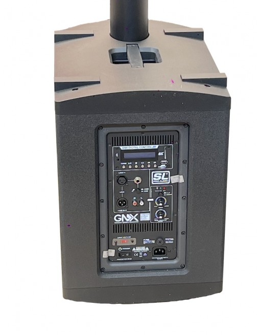 Sistema Amplificado GNX 500w subwoofer 10" + torre con 8 bocinas 2"