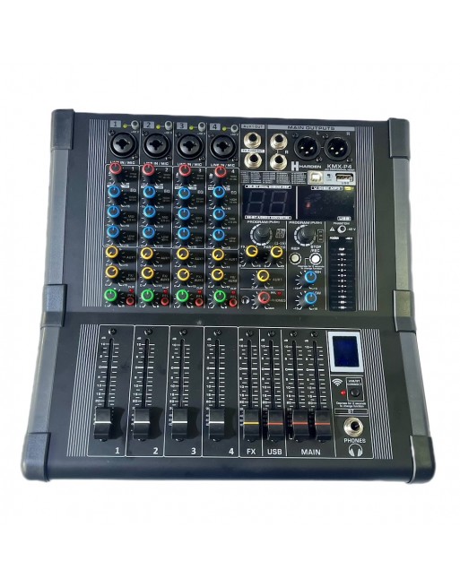 Mezcladora Amplificada Estereo 4 Canales Usb Bluetooth ...