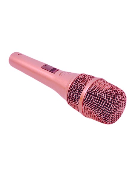 Microfono Rosado Profesional Alambrico Kmi 12
