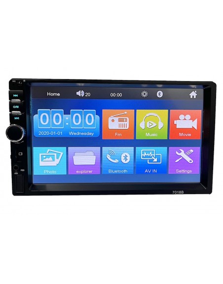 Auto Estereo Pantalla USB Bluetooth FM dobleDin Universal mp5-7018