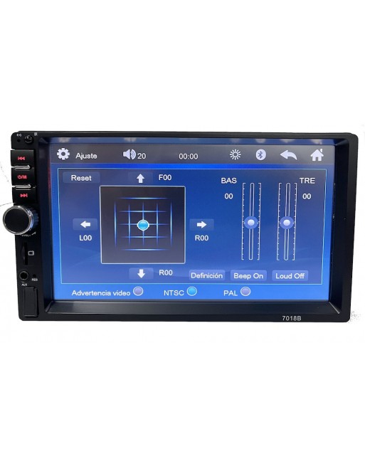 Auto Estereo Pantalla USB Bluetooth FM dobleDin Universal mp5-7018