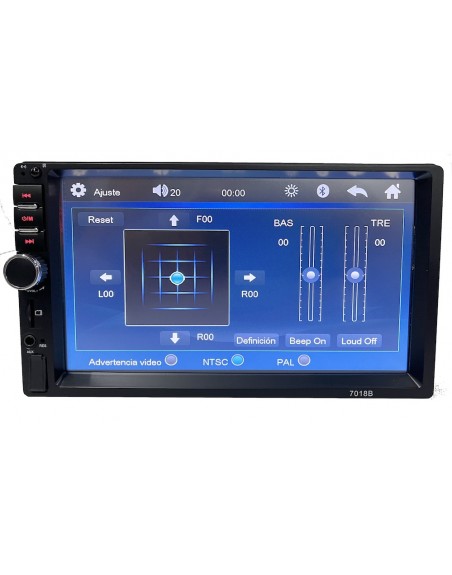 Auto Estereo Pantalla USB Bluetooth FM dobleDin Universal mp5-7018